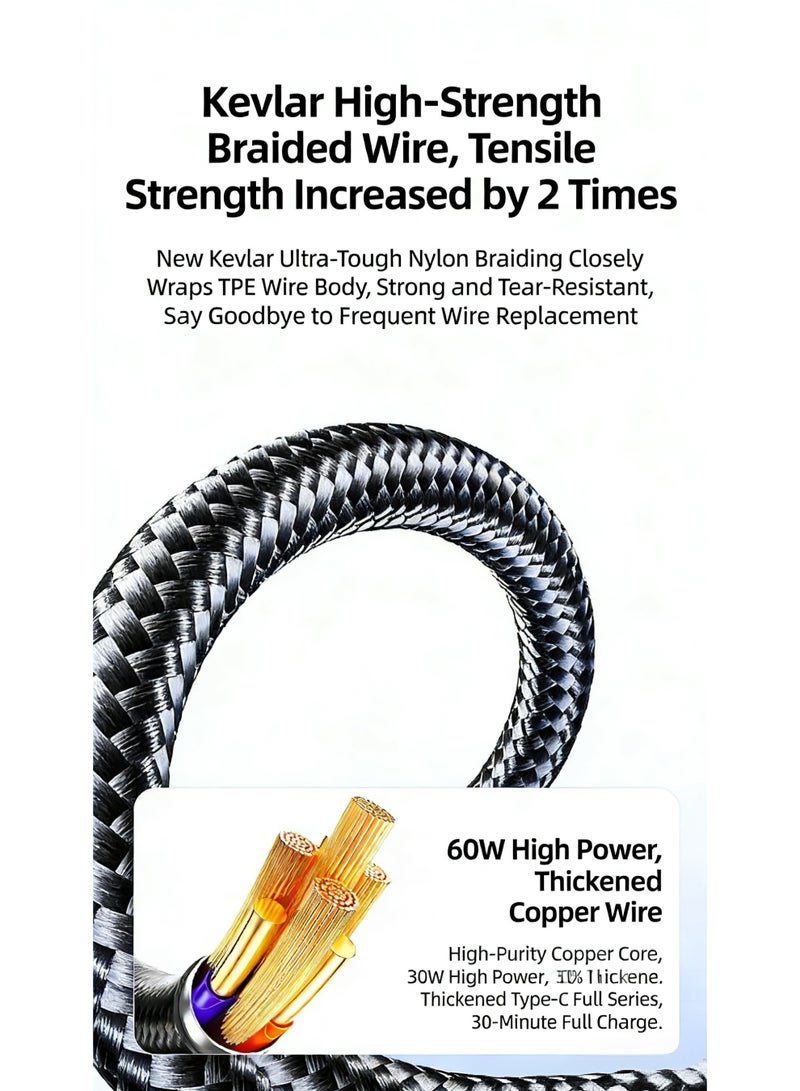 محول USB-C إلى سماعة رأس 3.5 مم وشاحن، منفذ شحن USB-C PD 3.0 2 في 1 إلى منفذ صوت Aux وكابل متعدد الوظائف للشحن السريع/المكالمات، متوافق مع Apple iPhone 15 والإصدارات الأحدث، Samsung Galaxy S21+ Ultra والإصدارات الأحدث - Image 5